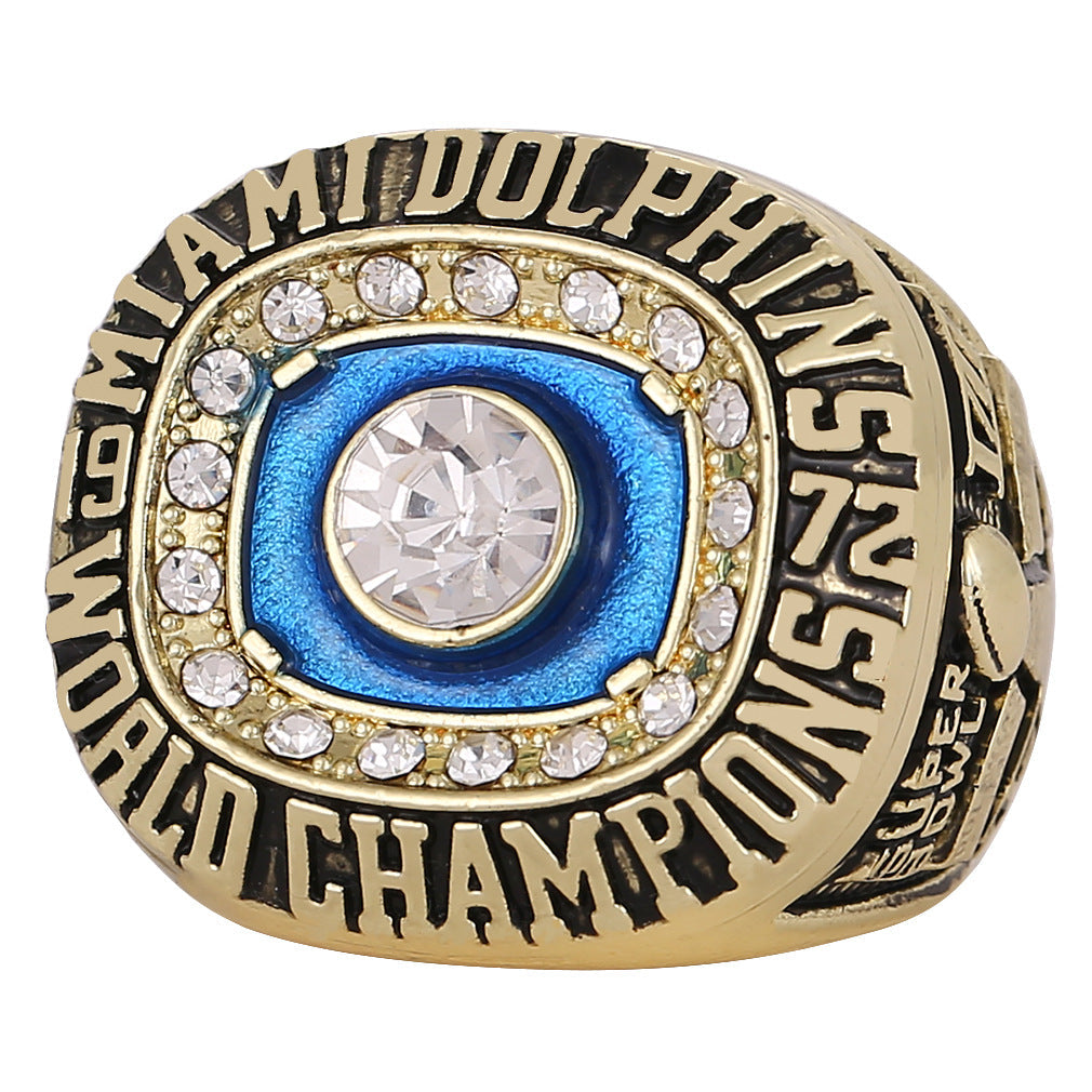 1973 & 1974 Miami Back-to-Back Championship Ring & Trophy Set – Replica Ring Set for Collectors & Fans