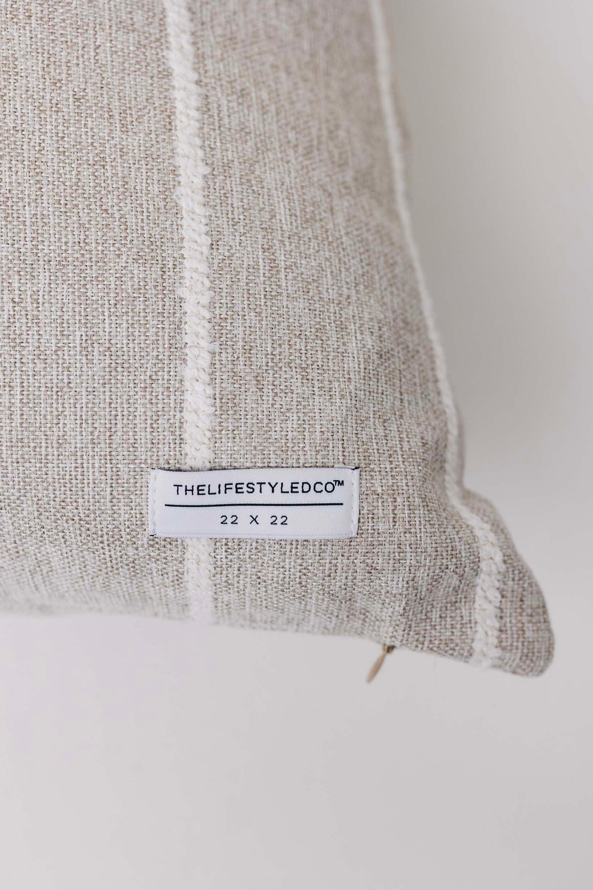 Jolie Textured Slub Stripe Pillow - 3 Sizes