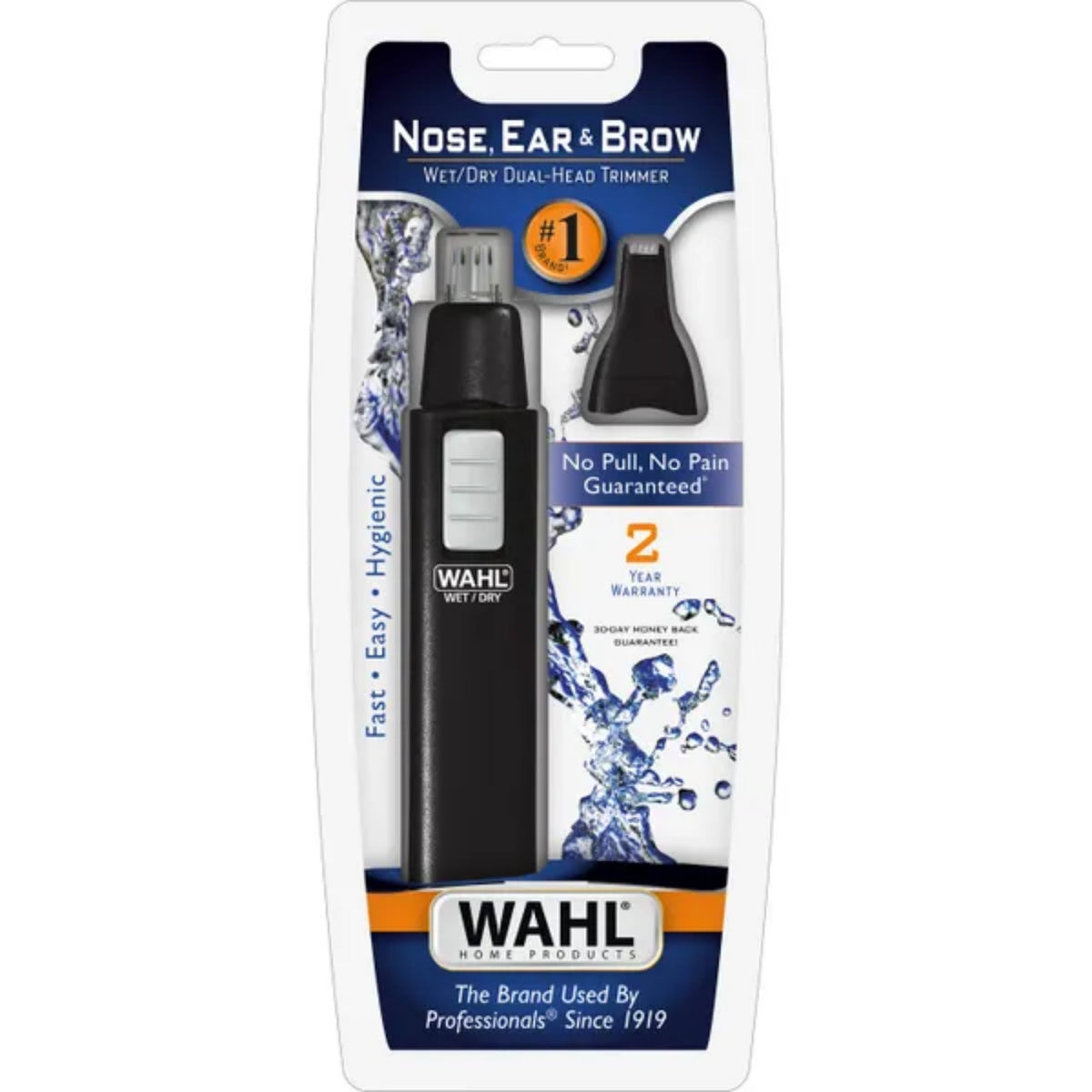 Wahl Battery Nose Ear and Eyebrow Wet Dry Trimmer - Personal Grooming Tool - 5567-2701-MI