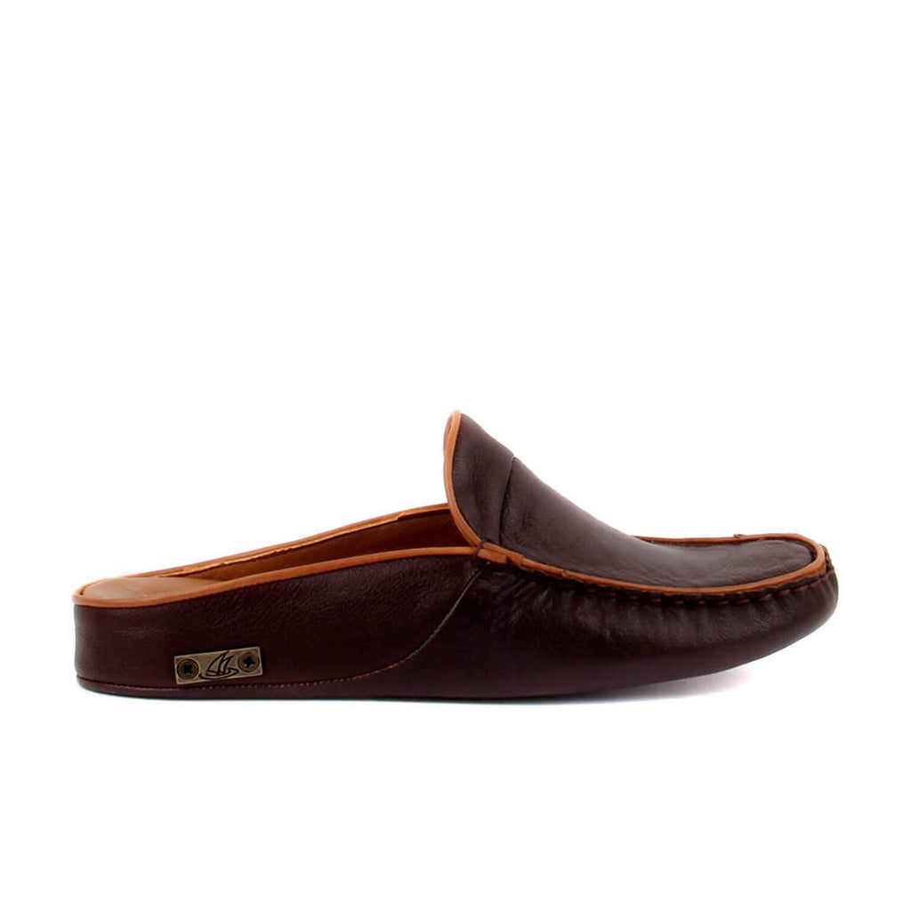 Men's Leather Slip On Loafers // Dark Brown