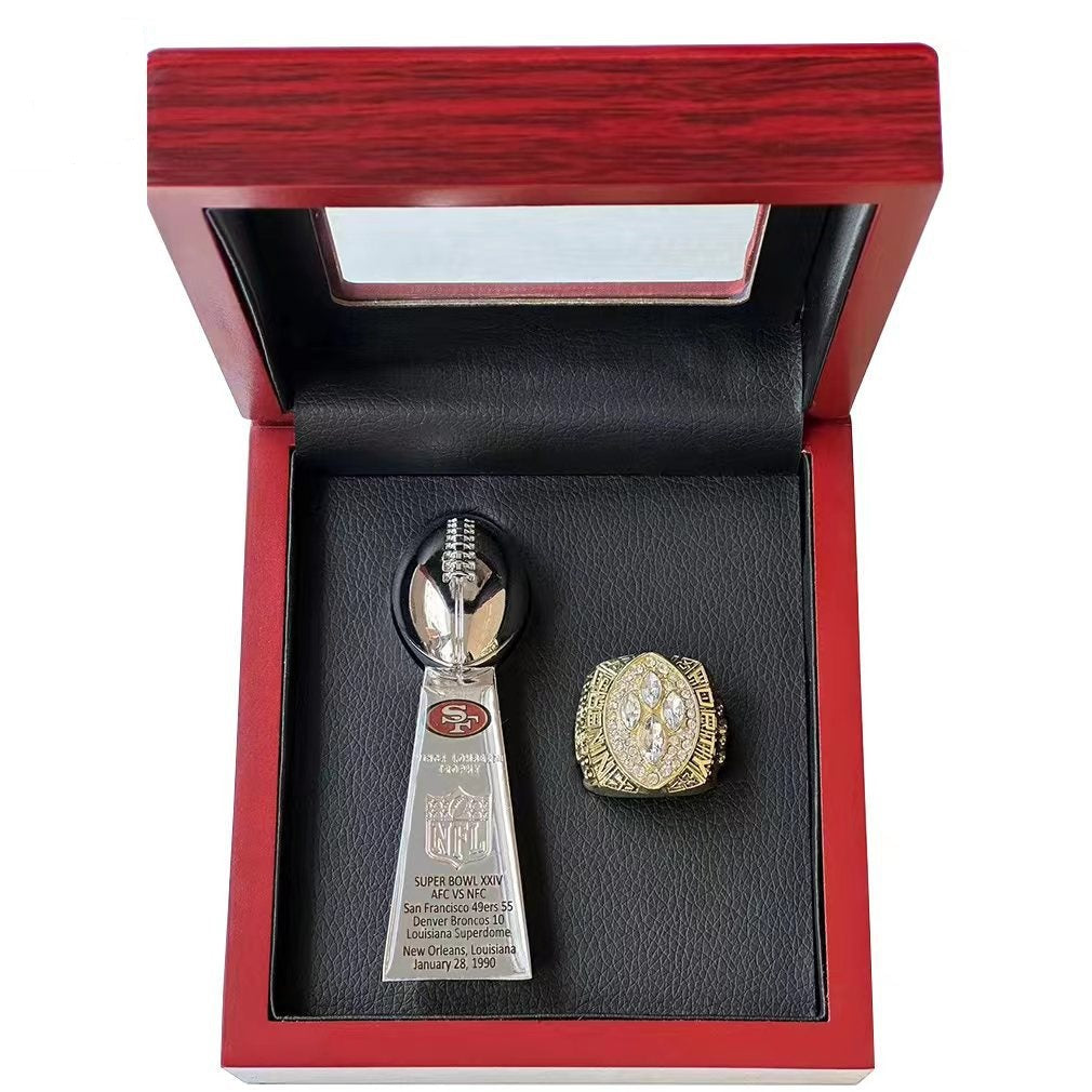 San Francisco 49ers Dynasty Era Ring & Trophy Set – Championship Replica Collector Display