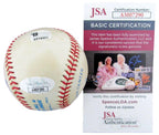 Herb Score Autographed/Inscribed "R.O.Y. 55" OAL Baseball Indians JSA 182609