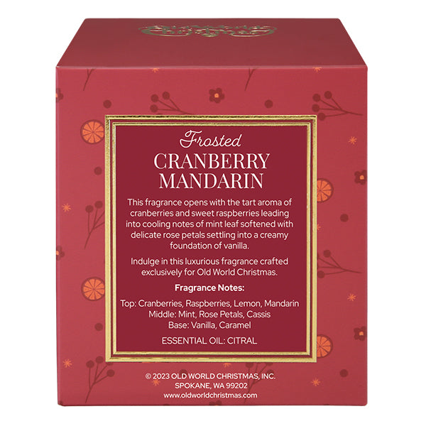 Frosted Cranberry Mandarin Candle