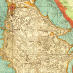 Old Geological Map of the Black Hills 1879