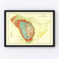 Old Geological Map of the Black Hills 1879