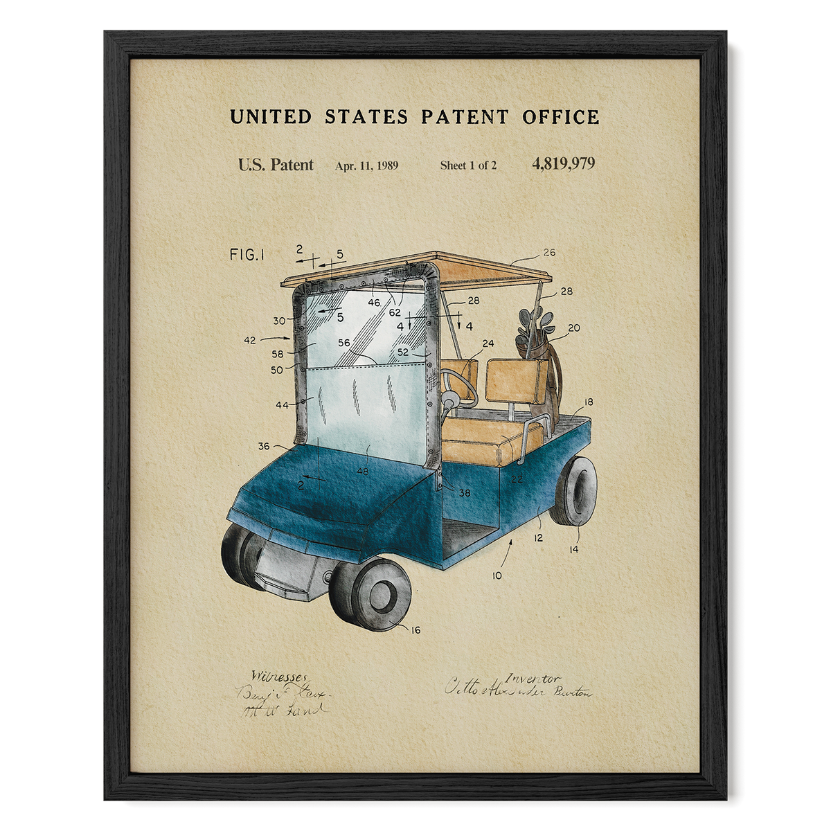 Blue Golf Cart (1989)