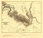 Vintage Map of the Grand Canyon 1904