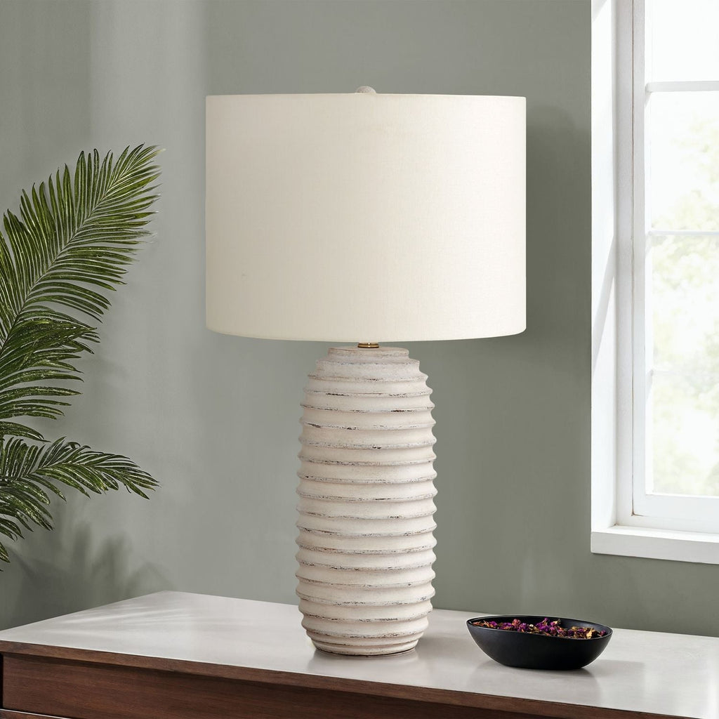 Lighting, Table Lamp - Cream - Resin
