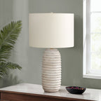 Lighting, Table Lamp - Cream - Resin