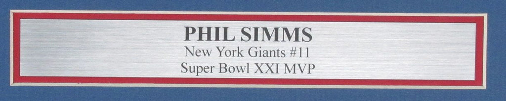 Phil Simms Signed/Autographed 11x14 Photo New York Giants Framed JSA 191933