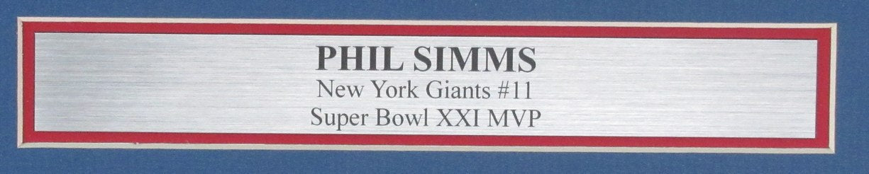 Phil Simms Signed/Autographed 11x14 Photo New York Giants Framed JSA 191933