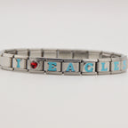 GO BIRDS  Italian Charm Bracelet -Game Day & Special Gift for Eagles Fans