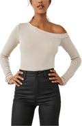 Free People That's Hot One Shoulder Bodysuit - Blossom Pearl