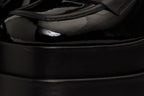 The Latino Black Leather Platform Heel Pump Women Shoe Final Sale!