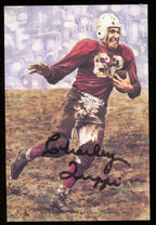 Charlie Trippi HOF Autographed Goal Line Art GLAC Postcard Chicago Cardinals JSA