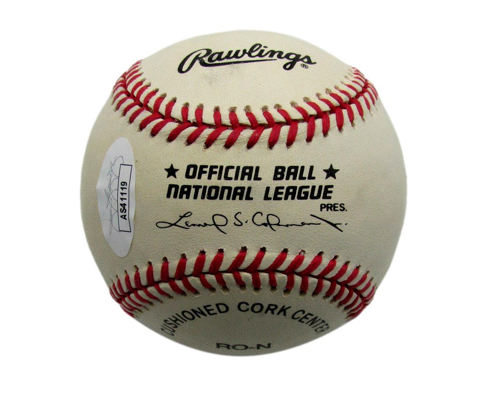 Dusty Rhodes Full Name Autographed ONL Baseball New York Giants JSA