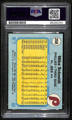 Mike Schmidt HOF Signed/Autographed 1982 Fleer Card #258 Phillies PSA/DNA 190636