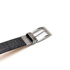 Alessio Belt // Ostrich // White/Black
