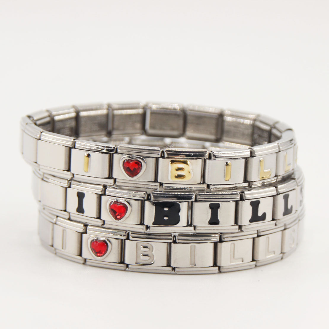 Buffalo Bills Italian Charm Bracelet – Perfect Fan Gift for Birthday, Christmas, Valentine’s Day & Game Day
