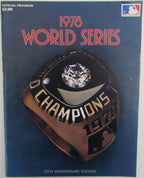 1978 World Series Los Angeles Doidgers vs. New York Yankees Program