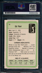1981 DONRUSS PGA Ed Fiori #52 Authentic Card Signed PSA/DNA 176003