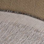 Jute Sisal Round Rug // Beige + Brown
