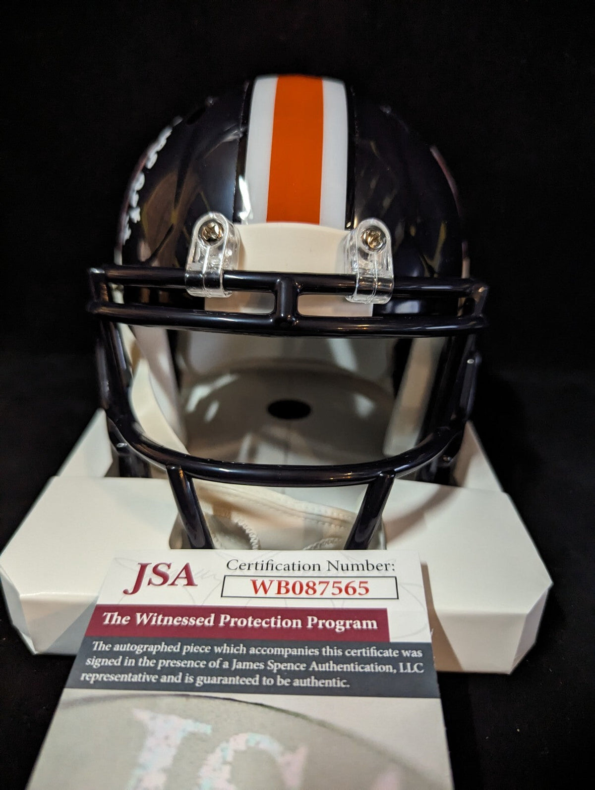 Denver Broncos Rick Upchurch Autographed Inscribed Throwback Mini Helmet Jsa Coa