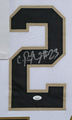Framed New Orleans Saints Pierre Thomas Autographed Signed Jersey Jsa Coa