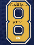 Framed Charlie Joiner Autographed Signed Insc San Diego Chargers Jersey Jsa Coa