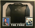 Framed Henry Winkler "The Fonz" Autographed Signed Faux Leather Jacket Jsa Coa
