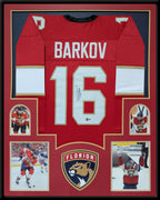 Framed Florida Panthers Aleksander Barkov Autographed Signed Jersey Beckett