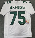 New York Jets Alijah Vera-Tucker Autographed Signed Jersey Jsa Coa