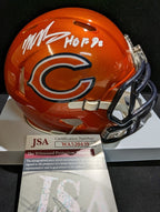 Mike Singletary Signed Inscribed Chicago Bears Flash Mini Helmet Jsa Coa