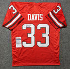 Georgia Bulldogs Terrell Davis Autographed Signed Jersey Jsa Coa