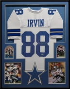 Framed Dallas Cowboys Michael Irvin Autographed Signed Jersey Beckett Holo