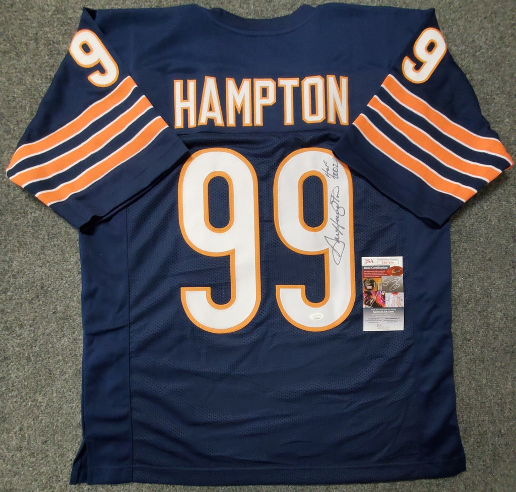 Chicago Bears Dan Hampton Autographed Signed Inscribed Jersey Jsa Coa