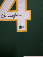 Framed Oakland A's Rollie Fingers Autographed Signed Jersey Beckett Hologram