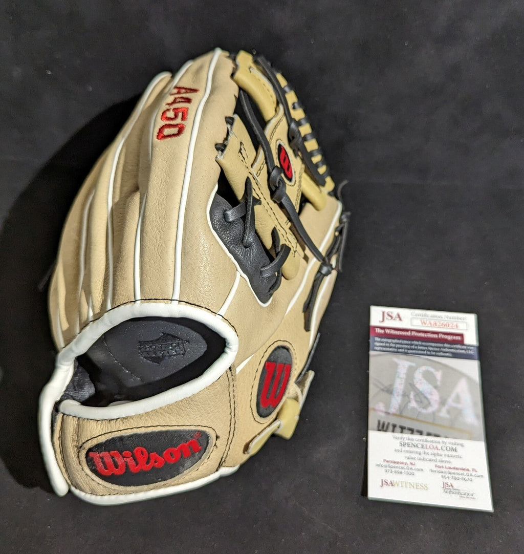 Cleveland Guardians Steven Kwan Autographed Signed Single Glove Jsa Coa