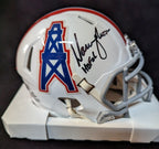 Warren Moon Autographed Signed Houston Oilers Speed Mini Helmet Beckett Holo