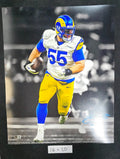 Los Angeles Rams Braden Fiske Autographed Signed 16X20 Photo Beckett Holo