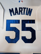 Framed Los Angeles Dodgers Russell Martin Jersey Display