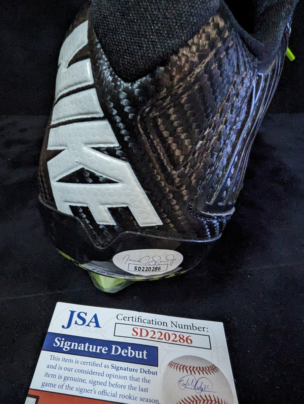 Pittsburgh Steelers Joey Porter Jr Autographed Signed Cleat Jsa Coa