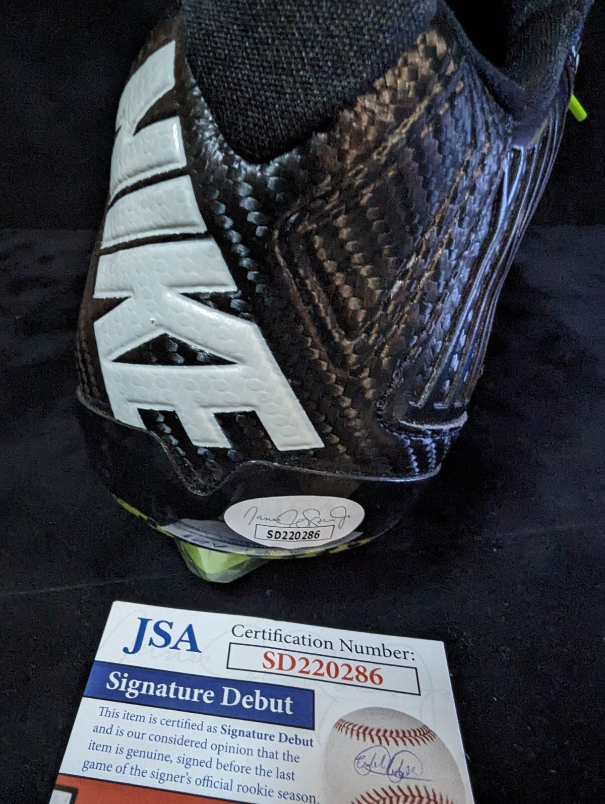 Pittsburgh Steelers Joey Porter Jr Autographed Signed Cleat Jsa Coa