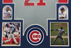 Framed Chicago Cubs Sammy Sosa Autographed Signed Jersey Beckett Coa