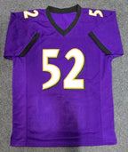 Baltimore Ravens Ray Lewis Autographed Signed Stat Jersey Beckett Holo