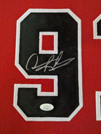 Framed Chicago Bulls Dennis Rodman Autographed Signed Jersey Jsa Coa