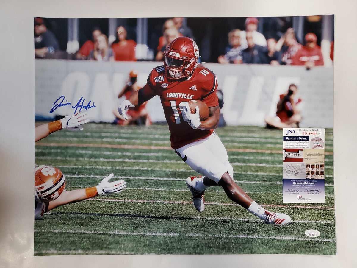 Louisville Cardinals Javian Hawkins Autographed 16X20 Photo Jsa Coa