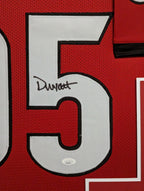 Framed Georgia Bulldogs Devonte Wyatt Autographed Signed Jersey Jsa Coa