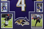Framed Baltimore Ravens Zay Flowers Autographed Signed Jersey Jsa Coa