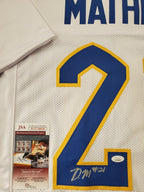 Pitt Panthers Damarri Mathis Autographed Signed Jersey Jsa Coa